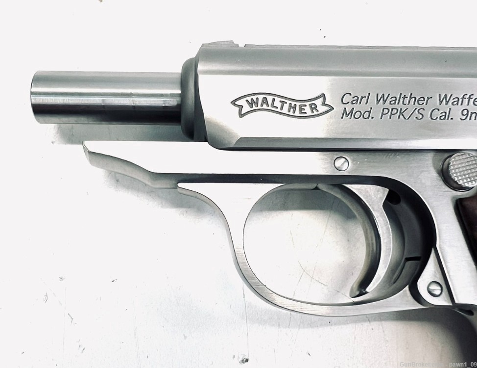 Walther PPK/s .380 Stainless Semi-Auto Pistol W/2 Magazines-img-9