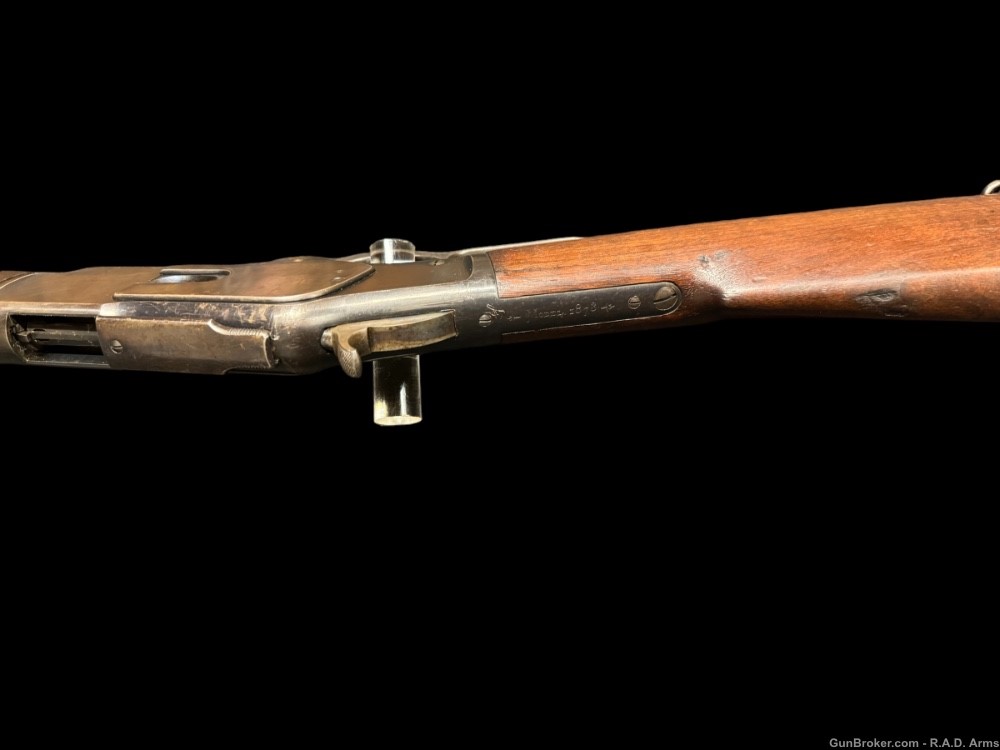 OUTSTANDING Winchester 1873 MUSKET 44 Cal Government Contract Rifle Antique-img-56