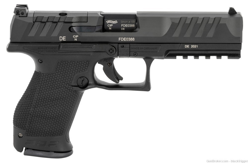 Walther 2844222 PDP Optic Ready 9mm 5" Barrel 15+1 3 Mags Steel Slide   -img-1
