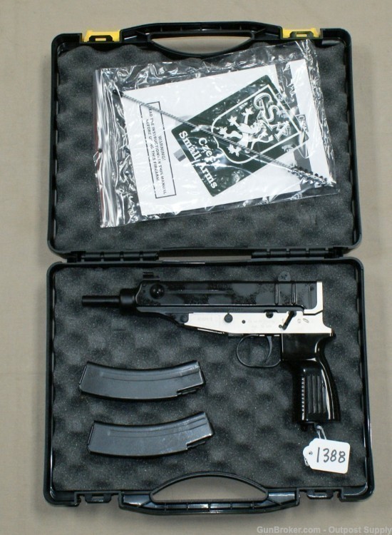 Czechpoint SA vz.61 Nickel 2 Tone 32 ACP 2x Mags & Case NIB-img-9