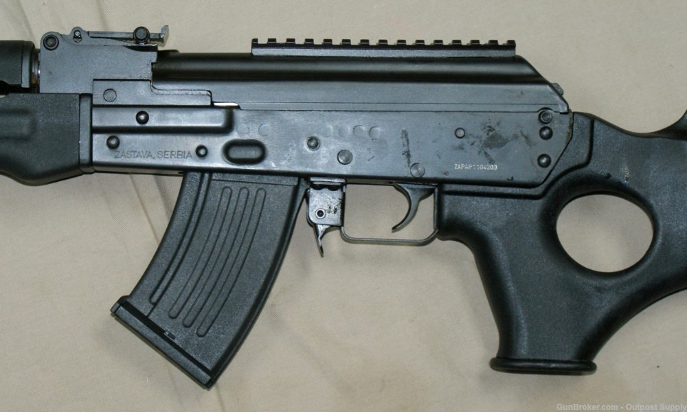 Zastava ZAPAP Rifle 7.62x39 Thumbhole Stock Single Stack AK47 Used-img-3