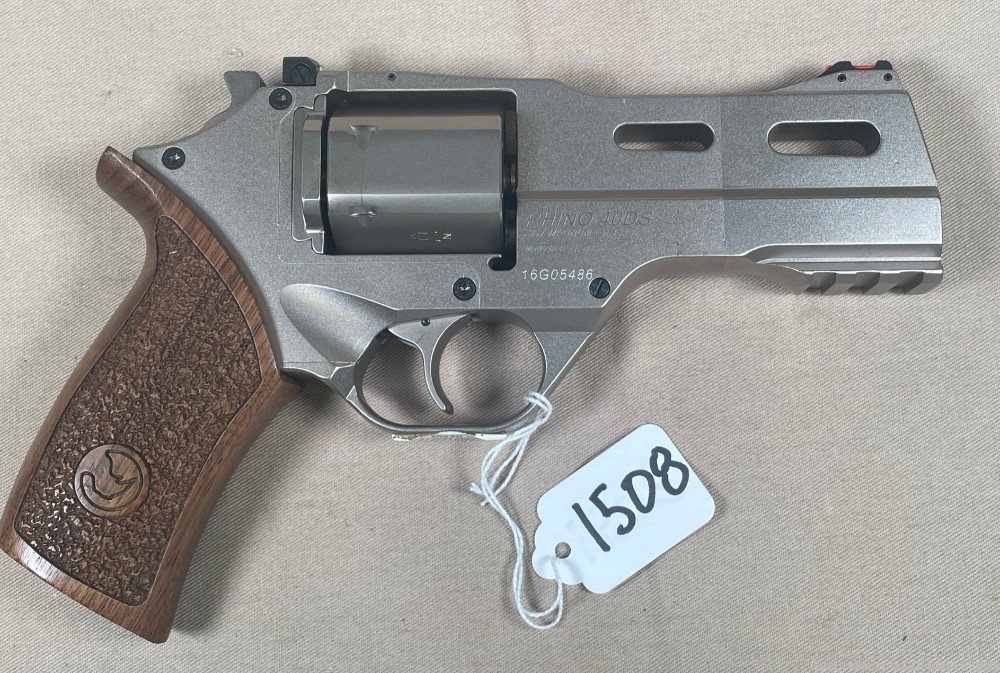 Chiappa Rhino 40DS Nickel .357 Magnum SAO 4" Revolver-img-0