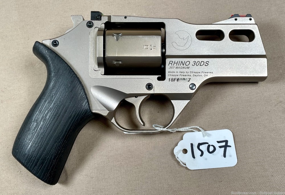 Chiappa Rhino 30DS Nickel .357 Magnum 3" Revolver DA/SA-img-0