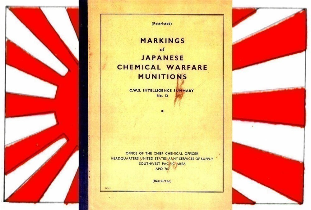 JAPANESE CHEMICAL AMMO CD manual ORDNANCE MARKINGS COLOR BOMB SHELL MORTAR-img-2