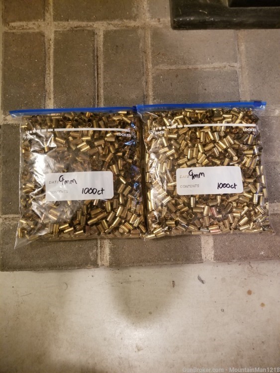 1000+ Cleaned and Polished 9mm Brass-img-1