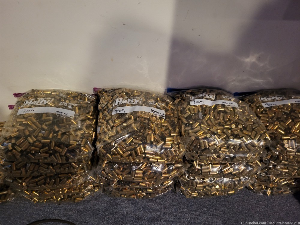 1000+ Cleaned and Polished 9mm Brass-img-0