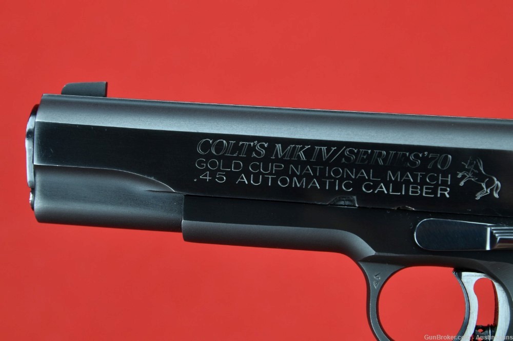 EXC. 1977 Colt MK IV Series 70 Government - *GOLD CUP, NATIONAL MATCH*-img-4