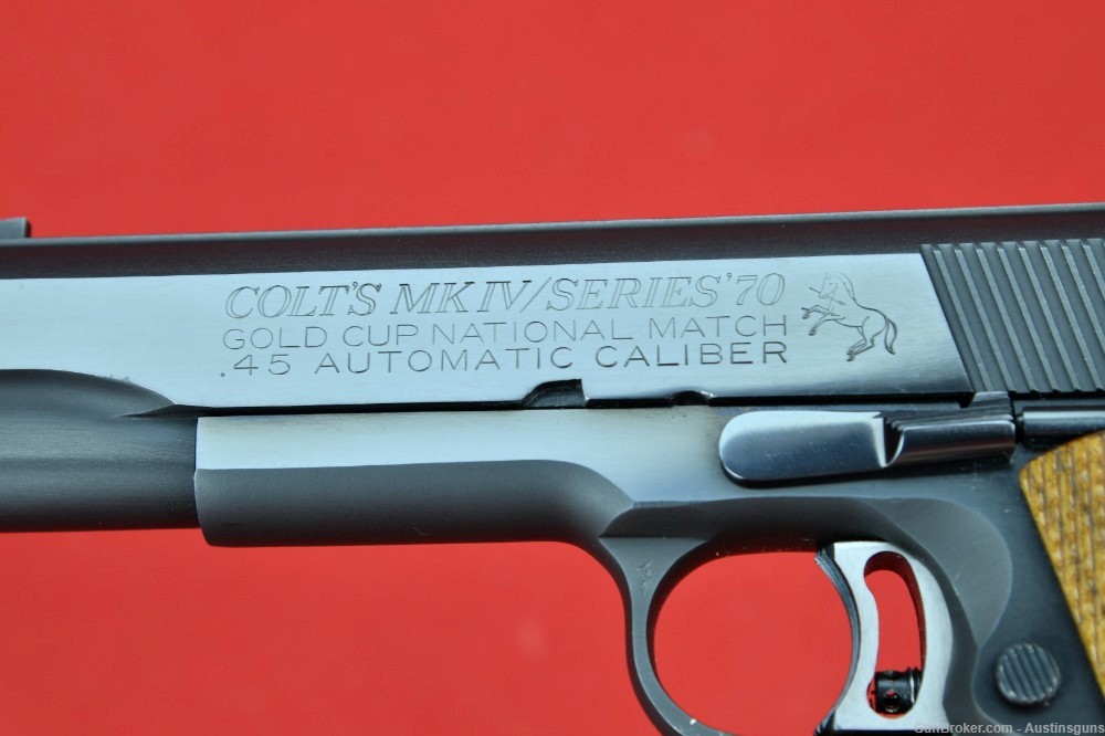 EXC. 1977 Colt MK IV Series 70 Government - *GOLD CUP, NATIONAL MATCH*-img-7