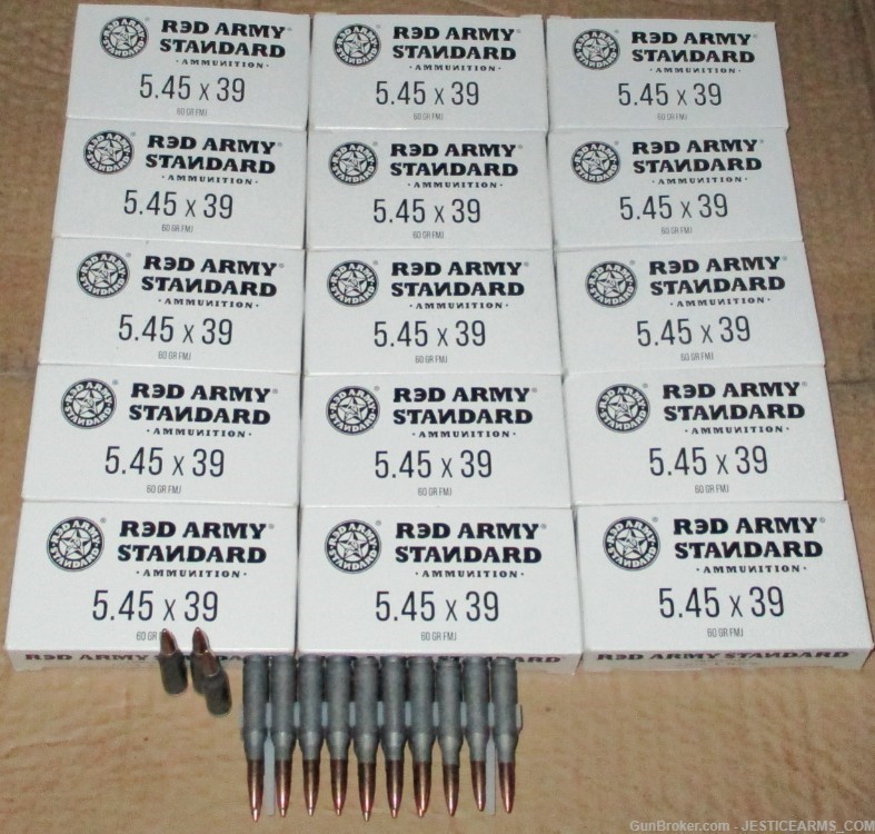 5.45x39 Ammo AK74 Ammunition 5.45x39mm 5.45 AK-74 Ammo-img-0