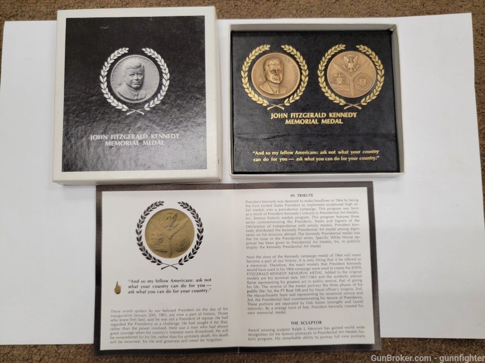 John F Kennedy Memorial Medal 1964-img-0