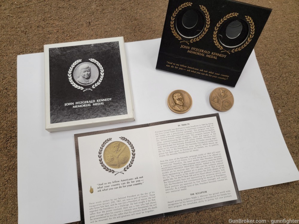 John F Kennedy Memorial Medal 1964-img-2