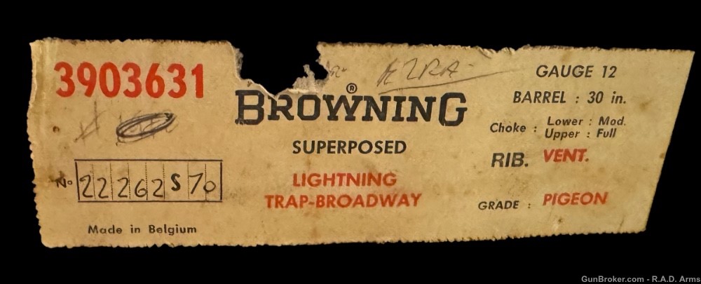 MINT CONDITION 1970 Browning Superposed LIGHTNING PIGEON GRADE 12ga 30” C&R-img-3