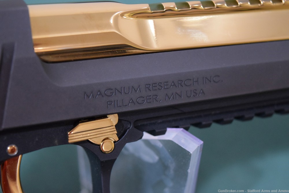Magnum Research Desert Eagle 50AE Black Titanium Gold L6 MK XIX DE50BATG -img-11