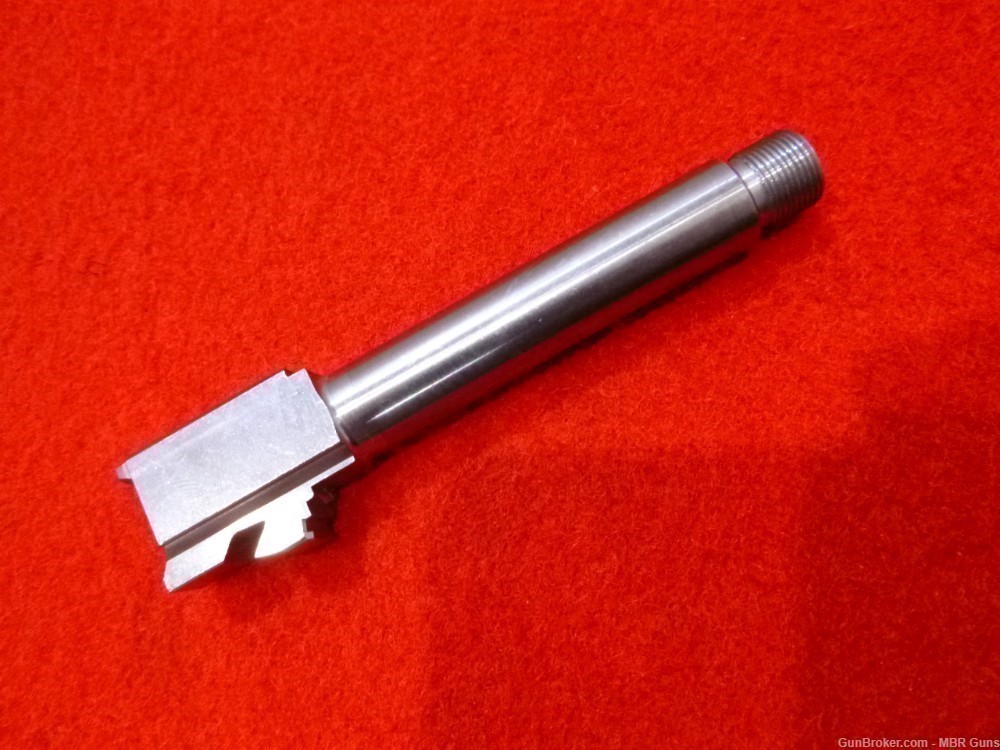 Glock 19 9mm Threaded Barrel 416R Stainless Steel 1/2-28 RH-img-0