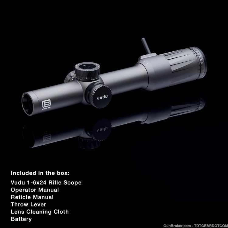 EOTech Vudu 1-6x24mm FFP Green SR1 Reticle (MRAD) Riflescope VDU1-6FFSR1G-img-0