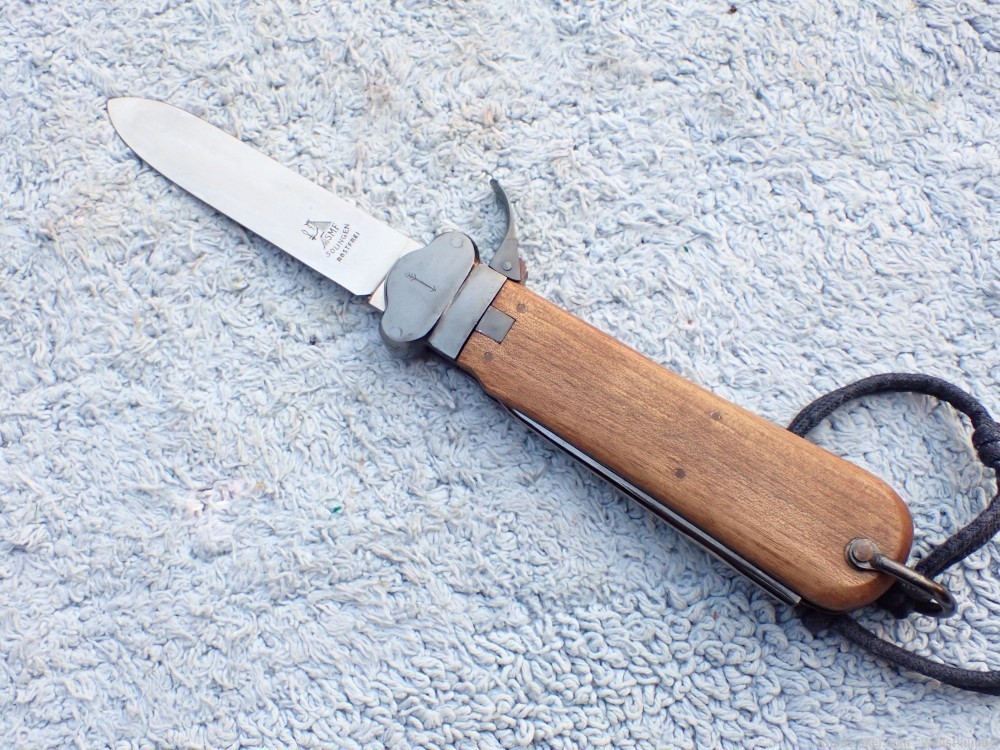 GERMAN WWII LUFTWAFFE GRAVITY KNIFE PARATROOPER TYPE II BLUED SMF (MINT)-img-24