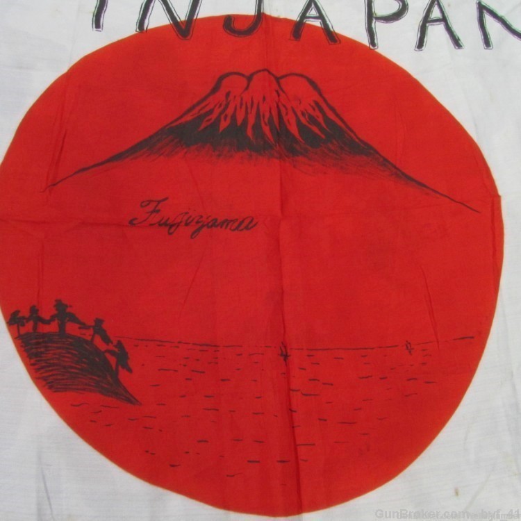 JAPANESE WWII ORIGINAL MEATBALL FLAG SOLDIERS ART WORK MEMORY OF JAPAN-img-7