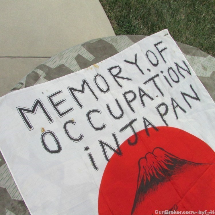 JAPANESE WWII ORIGINAL MEATBALL FLAG SOLDIERS ART WORK MEMORY OF JAPAN-img-8