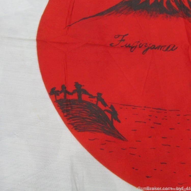 JAPANESE WWII ORIGINAL MEATBALL FLAG SOLDIERS ART WORK MEMORY OF JAPAN-img-6