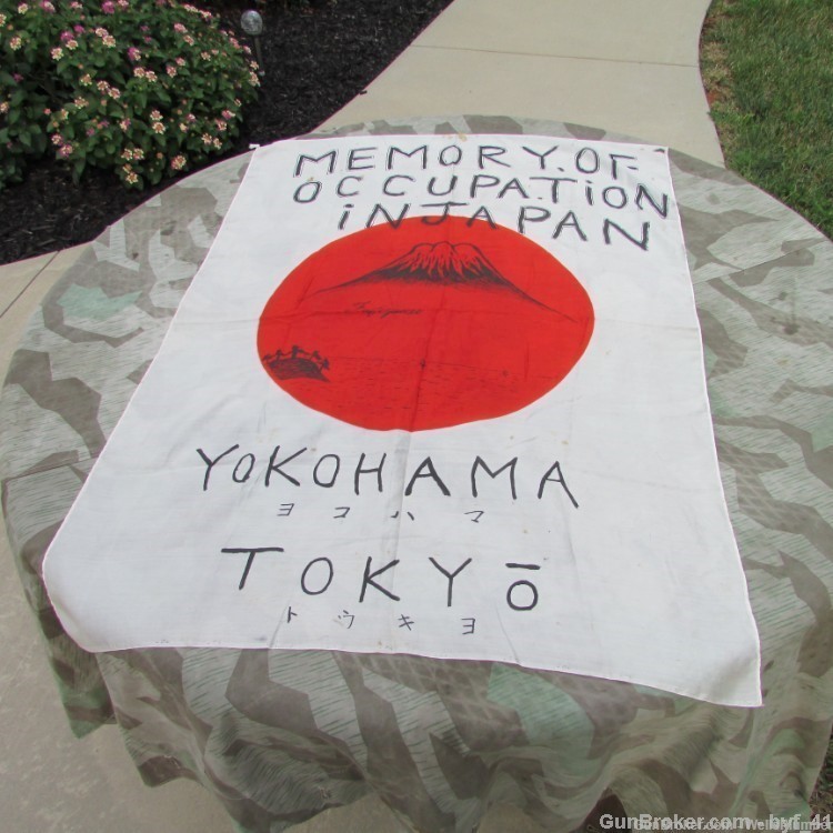 JAPANESE WWII ORIGINAL MEATBALL FLAG SOLDIERS ART WORK MEMORY OF JAPAN-img-15
