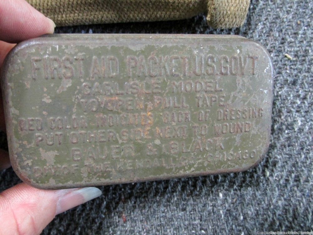 USGI WWII M1 CARBINE CARTRIDGE BELT WITH MAGAZINE POUCH AND MAGAZINE-img-8