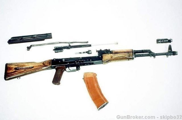 early rare Russian AK74 rubberized buttplate AK-74 stock prototype kit set-img-6