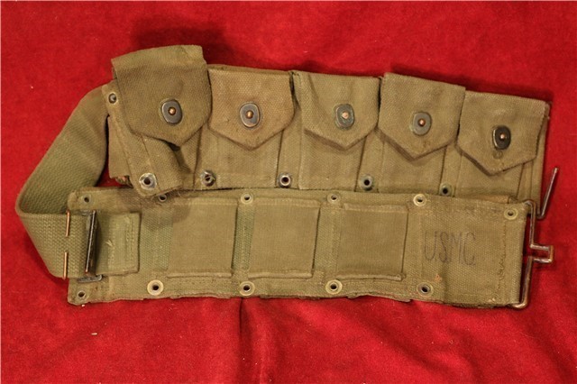 U.S. M1923 Cartridge Belt U.S.M.C. Marked-img-0
