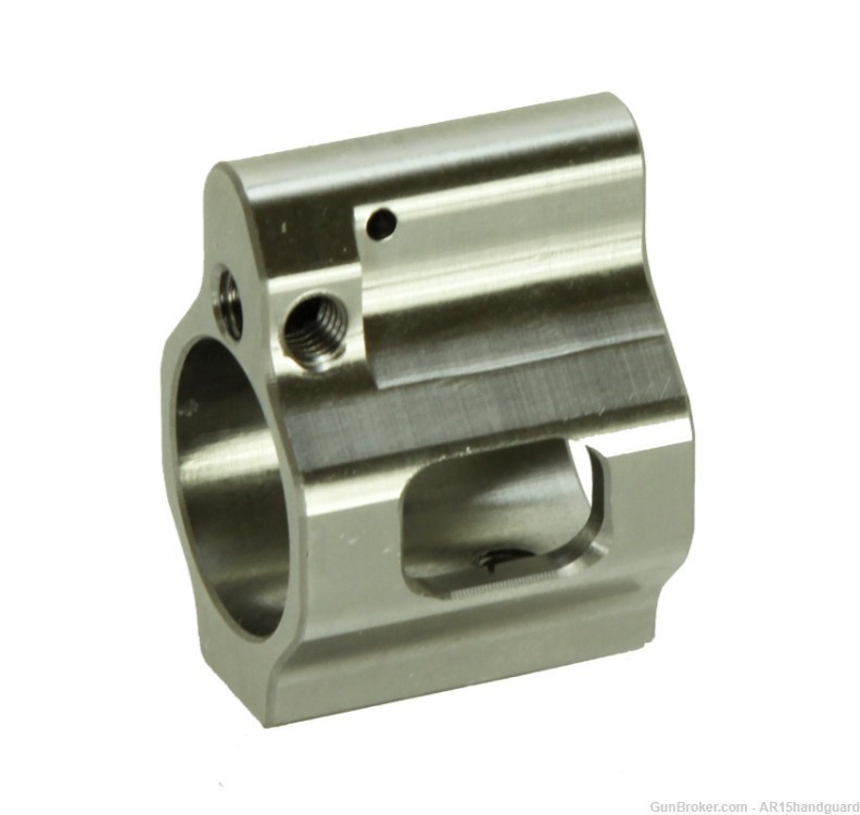 AR15 AR10.750 Adjustable gas block Low Profile STAINLESS STEEL -MADE IN USA-img-1