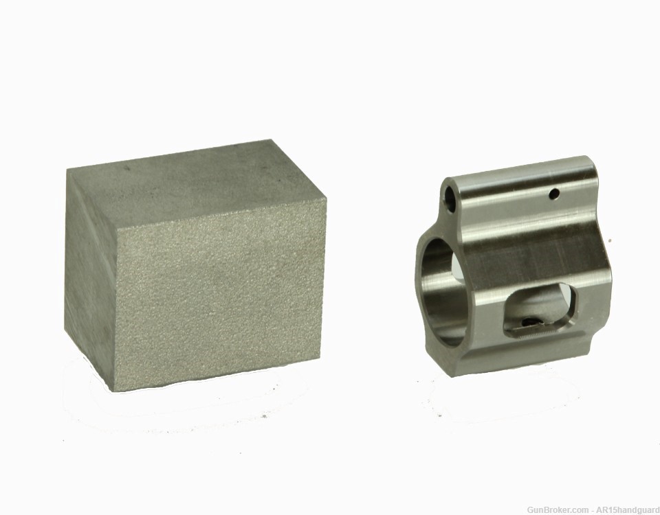 AR15 AR10.750 Adjustable gas block Low Profile STAINLESS STEEL -MADE IN USA-img-3
