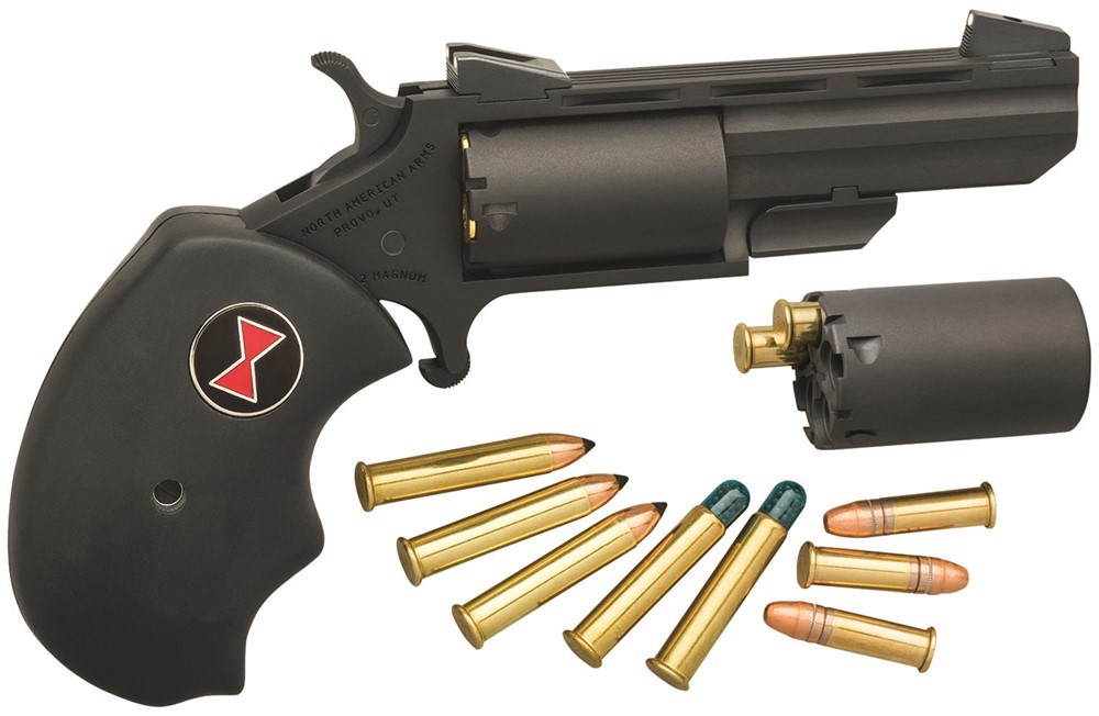 North American Arms Black Widow 22 LR/22 WMR Revolver 2 5 Shot Black NAA-BW-img-0