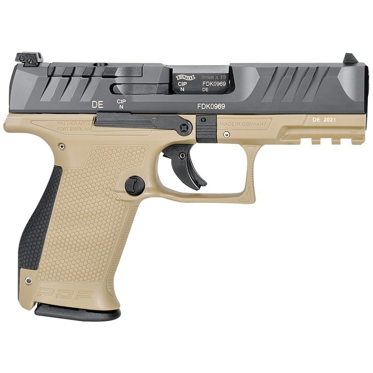 Walther PDP Compact Two-Tone Tan 9mm 4in 2-15Rd Mags 2858444-img-0