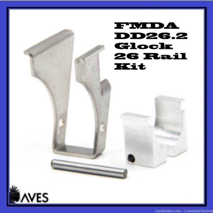 FMDA DD26.2 Glock 26 Aves Rail Kit.-img-0
