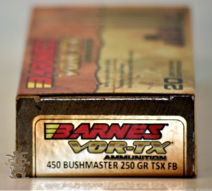 Barnes 450 BUSHMASTER VOR-TX 250 Grain TX FB 450 BM Copper Ammo 20 Rounds-img-4