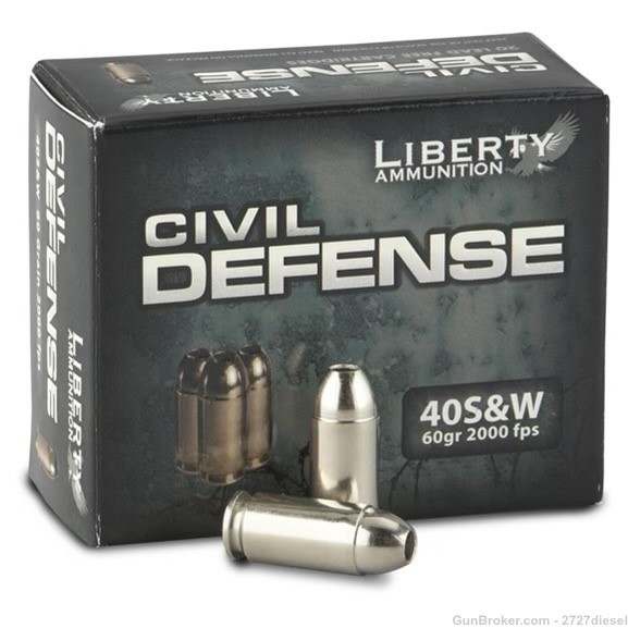 Liberty Civil Defense 40S&W 90 Gr 50 Rounds-img-0