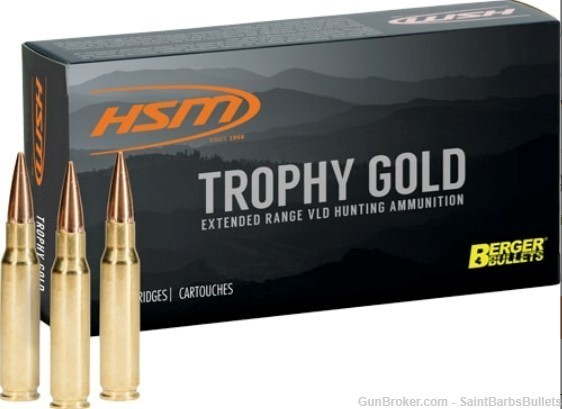 HSM Trophy Gold 30-06 Springfield 210gr Berger Match Hunting VLD - 20 Round-img-0