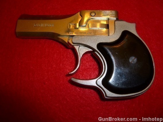 High Standard Nickel Derringer .22 Magnum -img-1