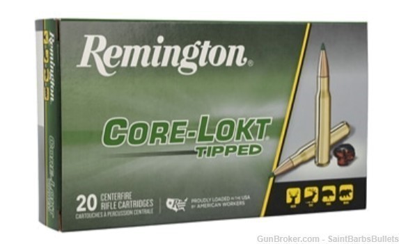 Remington .308 Winchester 180gr Core-Lokt Tipped - 20 Rounds-img-0
