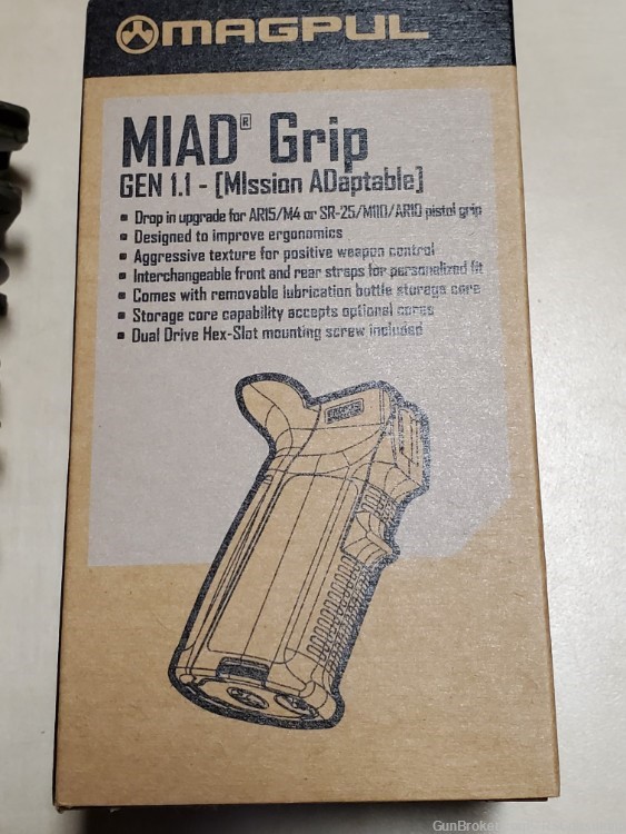 OD Green Magpul MIAD 1.1 Grip AR15, M4, SR25, M110, AR-10  -img-1
