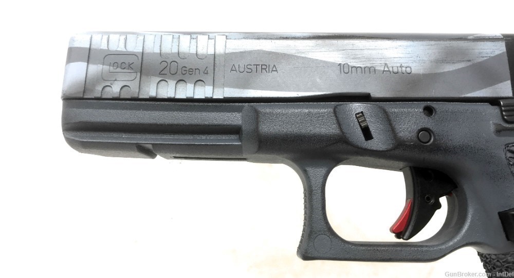 Glock 20 Gen4 10mm  4.61" Barrel One Of a Kind USA Flag Semi Auto Pistol-img-13