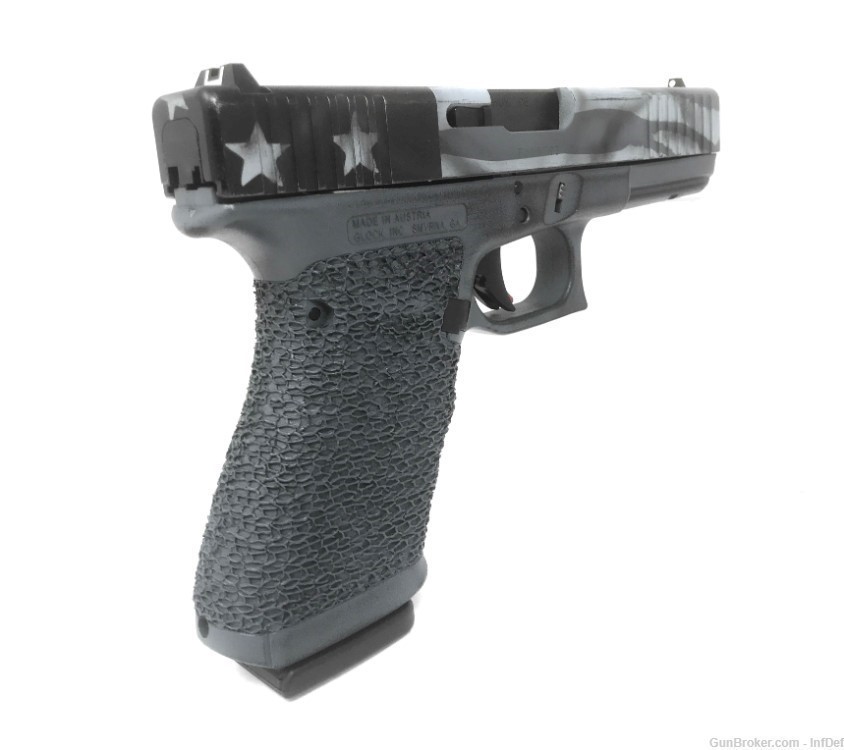 Glock 20 Gen4 10mm  4.61" Barrel One Of a Kind USA Flag Semi Auto Pistol-img-5