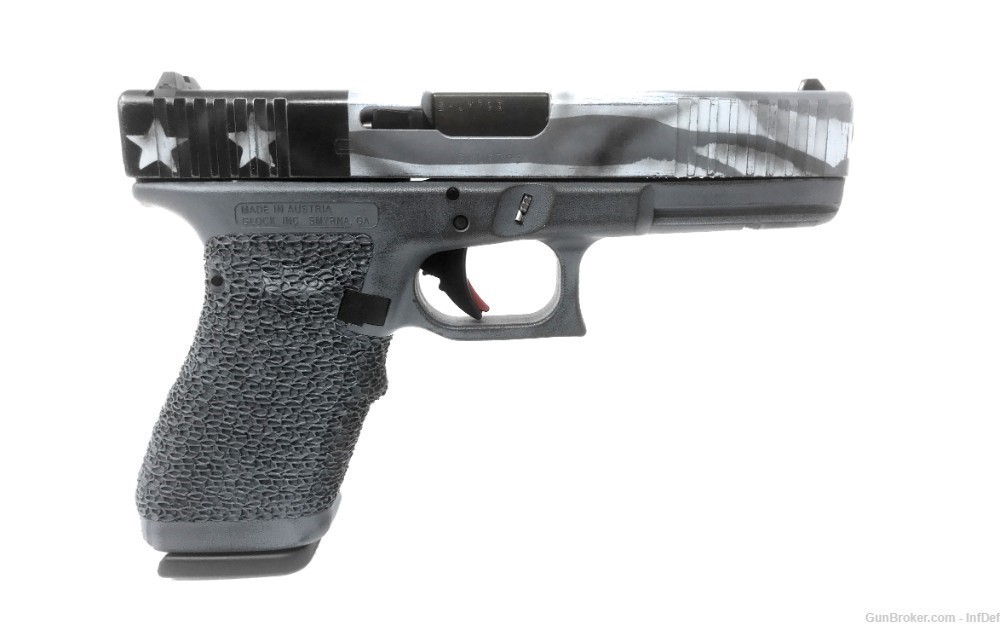 Glock 20 Gen4 10mm  4.61" Barrel One Of a Kind USA Flag Semi Auto Pistol-img-6