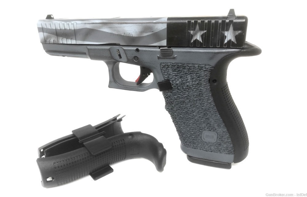 Glock 20 Gen4 10mm  4.61" Barrel One Of a Kind USA Flag Semi Auto Pistol-img-22