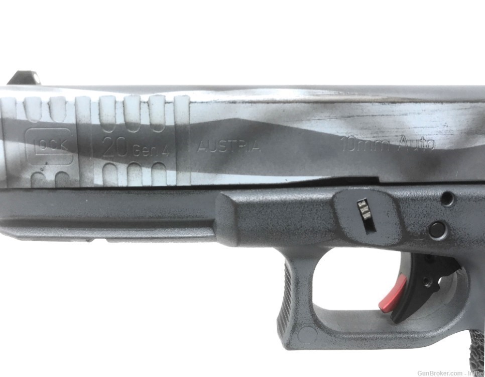 Glock 20 Gen4 10mm  4.61" Barrel One Of a Kind USA Flag Semi Auto Pistol-img-2