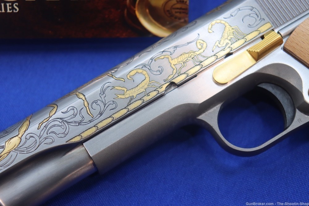 Colt Untamed Series ALACRAN 1911 Pistol GOLD ENGRAVED 38 Super 1 of 200 New-img-4