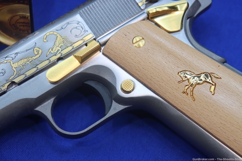Colt Untamed Series ALACRAN 1911 Pistol GOLD ENGRAVED 38 Super 1 of 200 New-img-7