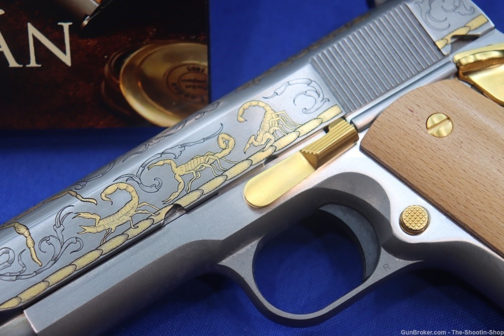 Colt Untamed Series ALACRAN 1911 Pistol GOLD ENGRAVED 38 Super 1 of 200 New-img-5