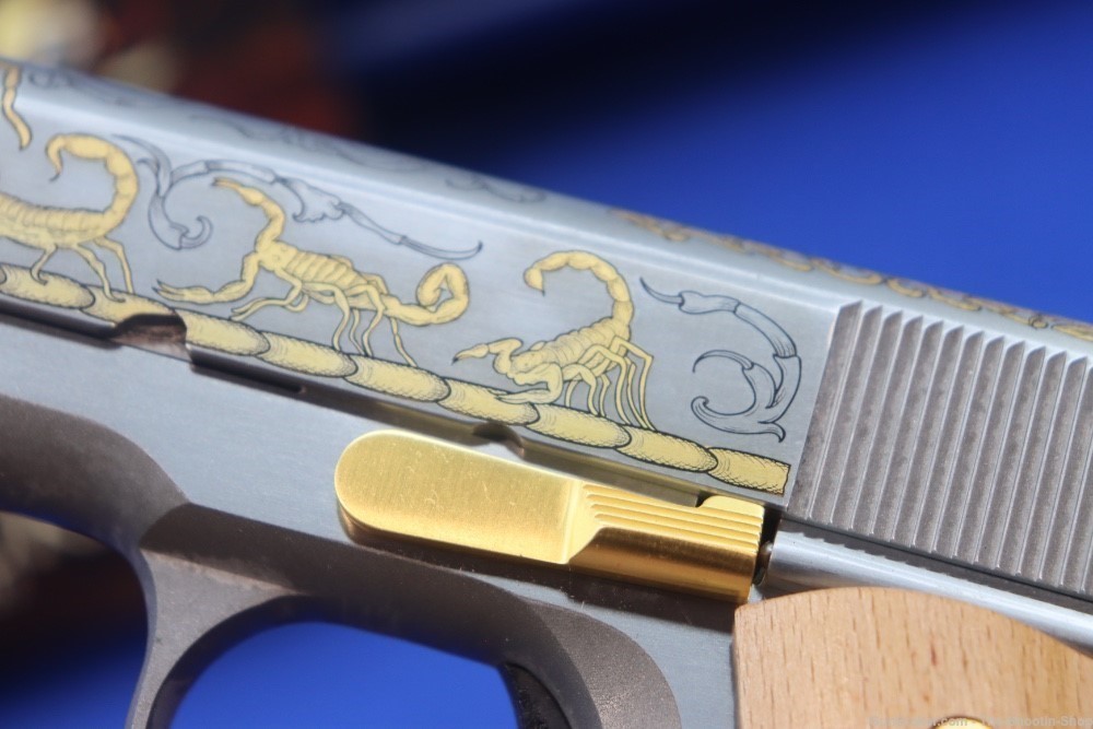 Colt Untamed Series ALACRAN 1911 Pistol GOLD ENGRAVED 38 Super 1 of 200 New-img-26