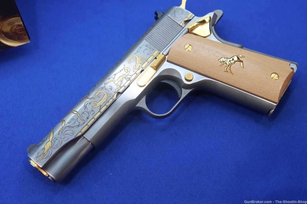 Colt Untamed Series ALACRAN 1911 Pistol GOLD ENGRAVED 38 Super 1 of 200 New-img-34