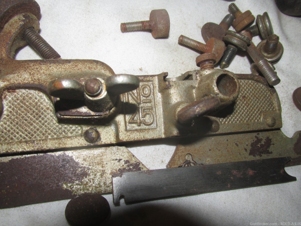 wood working tools  stanley  antique old. 45 55-img-6
