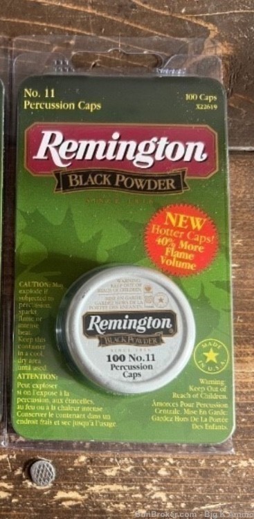 Remington no. 11 Percussion Caps #11 (100 Count) black powder muzzleloading-img-1